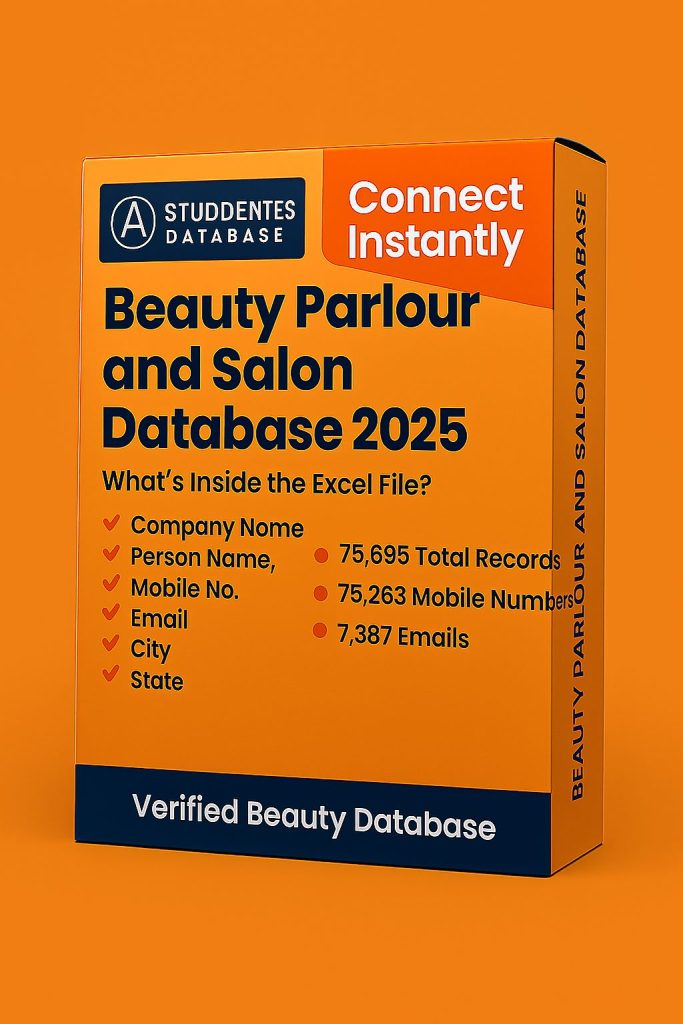 Beauty Parlour and Salon Database 2025