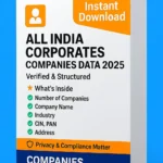 All India Corporates Companies Data 2025